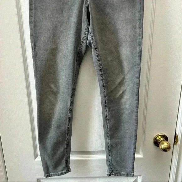 Topshop Jamie Skinny Jeans High Rise Ankle Cropped  Grey Size 26 - Picture 5 of 13